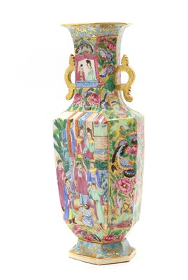 Lot 122 - A Chinese Canton famille rose vase