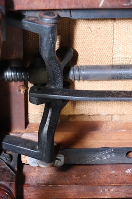 Lot 90 - A late Victorian rosewood adjustable piano stool