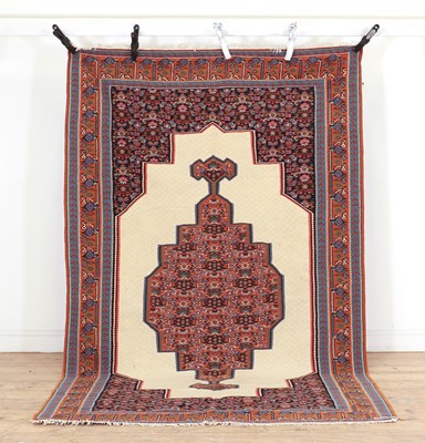 Lot 416 - A Senneh Kilim wool rug