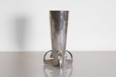 Lot 93 - A Tudric pewter vase