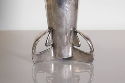 Lot 93 - A Tudric pewter vase