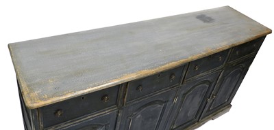 Lot 429 - A painted oak sideboard