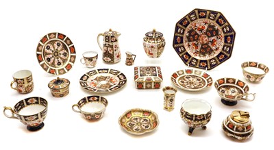Lot 179 - A composite Royal Crown Derby Imari porcelain tea service