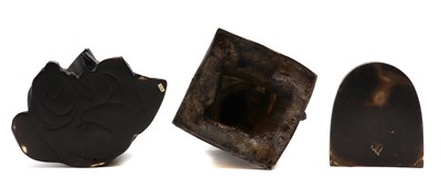 Lot 293 - A group of three bronze figures