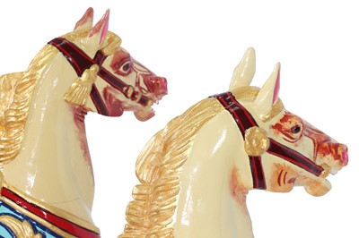 Lot 17 - A pair of juvenile 'Dobby' fairground carousel horses by Anderson