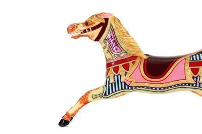 Lot 38 - A rare fairground carousel galloper horse by R J Lakin