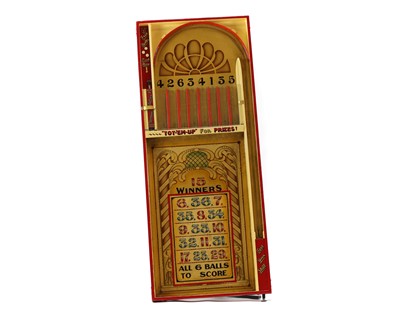 Lot 46 - A fairground bagatelle roll-down game by Charles Duffield