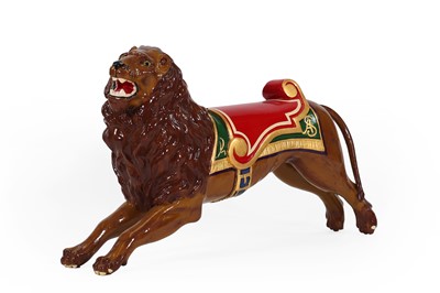 Lot 15 - A rare fairground juvenile carousel mount in the form of a lion by Anderson