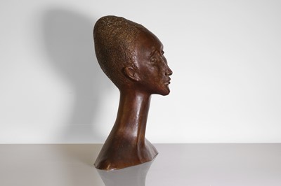 Lot 175 - A Continental patinated bronze bust