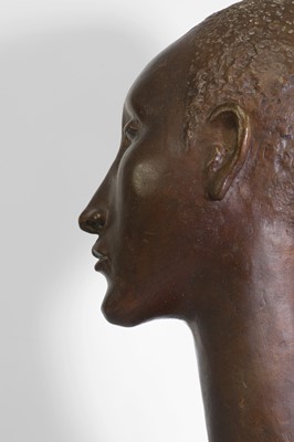 Lot 175 - A Continental patinated bronze bust