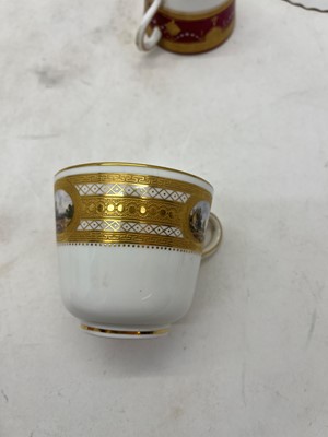 Lot 241 - A group of English porcelain tea wares