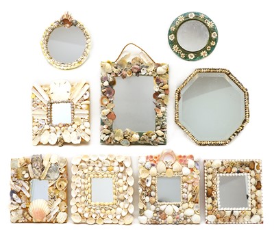 Lot 251 - A collection of 'grotto' mirrors