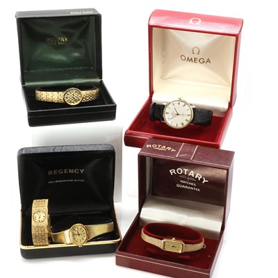 Lot 312 - A gentlemen's Omega De Ville and a small collection of ladies' watches