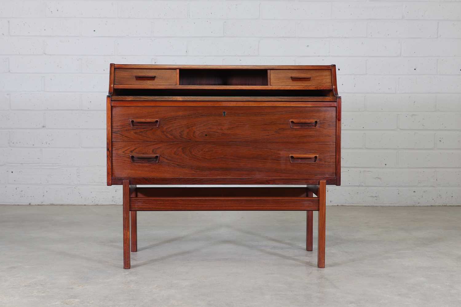 Lot 211 - A Danish rosewood writing bureau