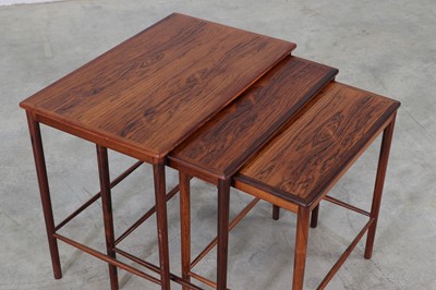 Lot 209 - A Danish rosewood nest of tables