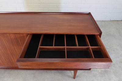 Lot 191 - A teak and afrormosia sideboard
