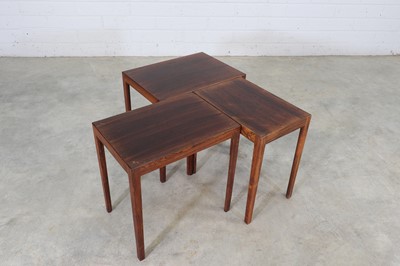 Lot 204 - A Danish rosewood nest of tables