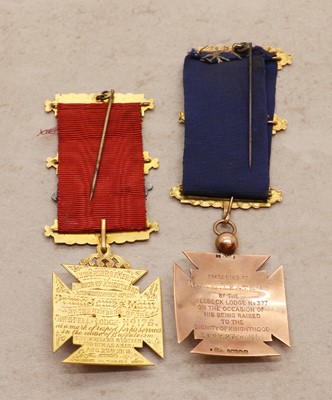 Lot 80 - A 9ct gold R.A.O.B medal