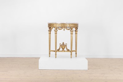 Lot 40 - A Gustavian-style giltwood pier table