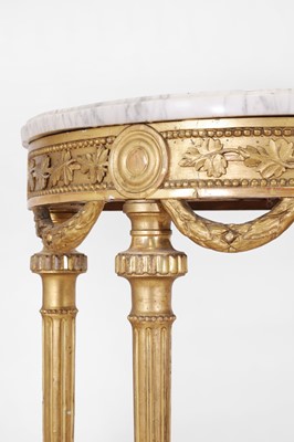 Lot 40 - A Gustavian-style giltwood pier table