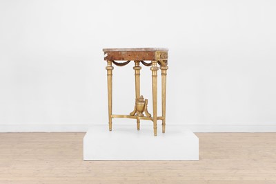 Lot 40 - A Gustavian-style giltwood pier table