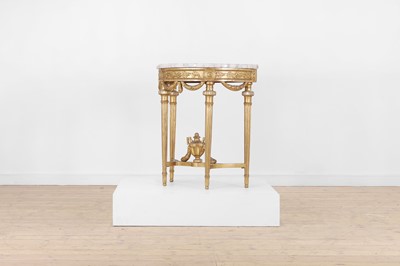 Lot 40 - A Gustavian-style giltwood pier table