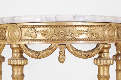 Lot 40 - A Gustavian-style giltwood pier table