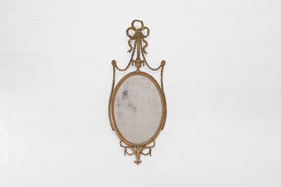 Lot 19 - A George III gilt-gesso pier mirror
