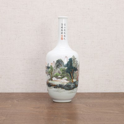 Lot 254 - A Chinese famille rose vase