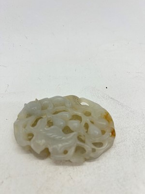Lot 140 - A Chinese jade plaque