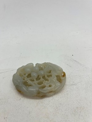 Lot 140 - A Chinese jade plaque