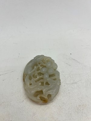 Lot 140 - A Chinese jade plaque