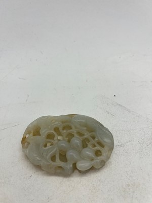 Lot 140 - A Chinese jade plaque