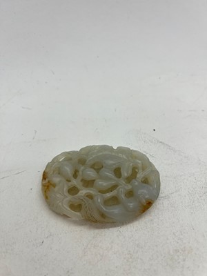Lot 140 - A Chinese jade plaque