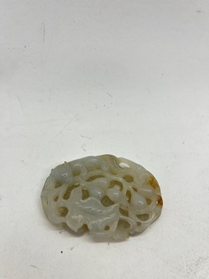 Lot 140 - A Chinese jade plaque