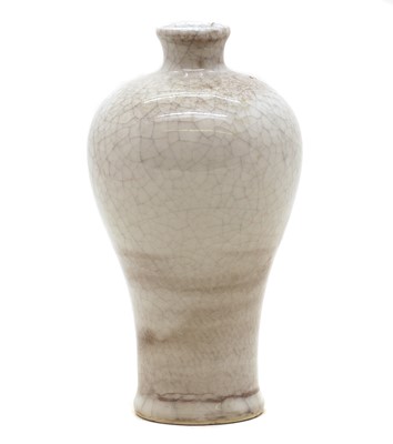 Lot 60A - A Chinese ge-type meiping vase