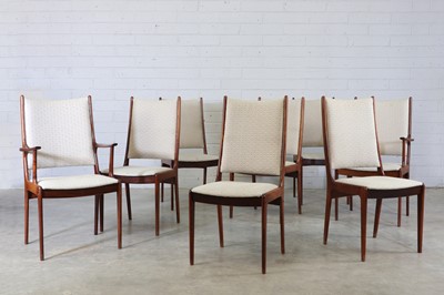 Lot 184 - An Archie Shine rosewood dining suite