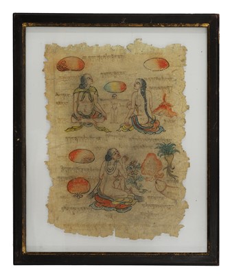 Lot 243 - A group of four Tibetan Sowa Rigpa medical studies on paper