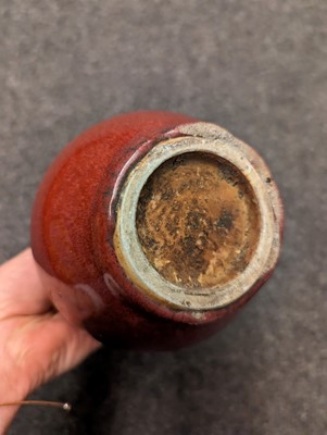 Lot 171 - Two Chinese flambé vases