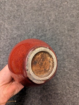 Lot 171 - Two Chinese flambé vases
