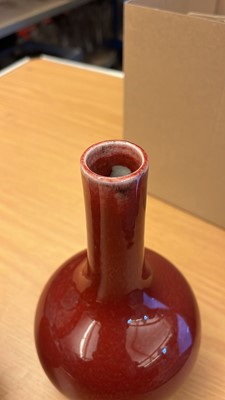 Lot 171 - Two Chinese flambé vases