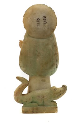 Lot 178 - A carved alabaster figure of Akilandeswari