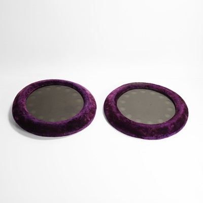 Lot 36 - A pair of unusual tinted sorcerers' mirrors