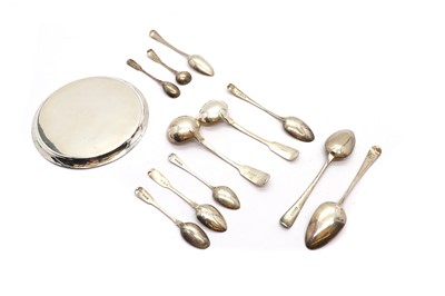 Lot 67 - A collection of silver flatware