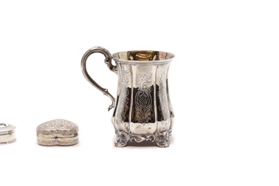 Lot 8 - A Victorian silver Christening mug