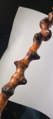 Lot 10 - A Victorian carved beech walking stick