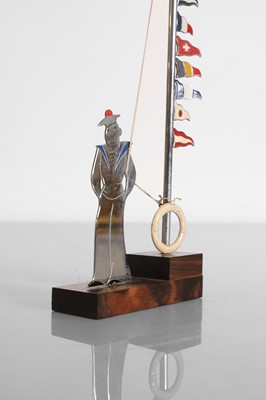 Lot 137 - A French 'sailor boy' glass marker set