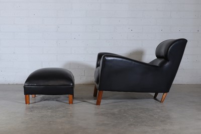 Lot 281 - An 'Aston' armchair and ottoman