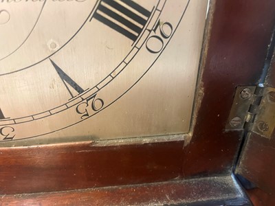 Lot 34 - A George III mahogany cased bracket clock