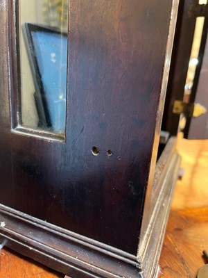 Lot 34 - A George III mahogany cased bracket clock
